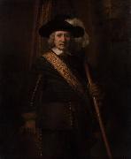 REMBRANDT Harmenszoon van Rijn Portrait of Floris soop as a Standard-Bearer (mk33) France oil painting reproduction